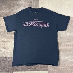 TXT Tomorrow X Together ACT SWEET MIRAGE World Tour T Shirt Men's Large Black